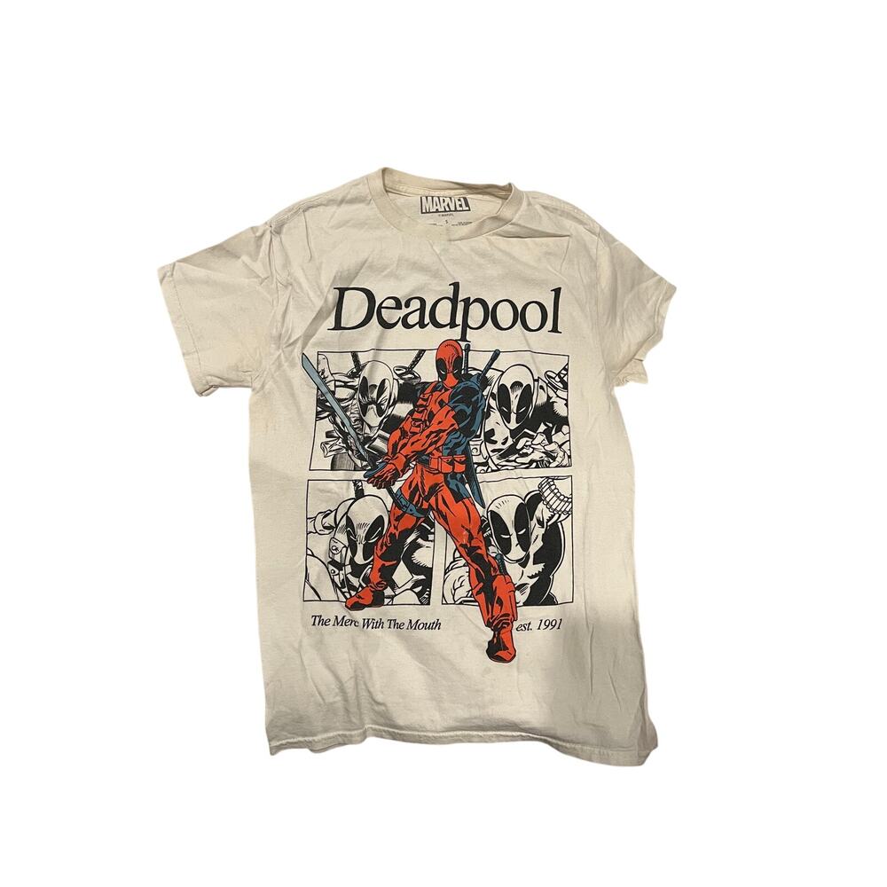 Marvel Deadpool Merc with the Mouth T-Shirt Mens Small